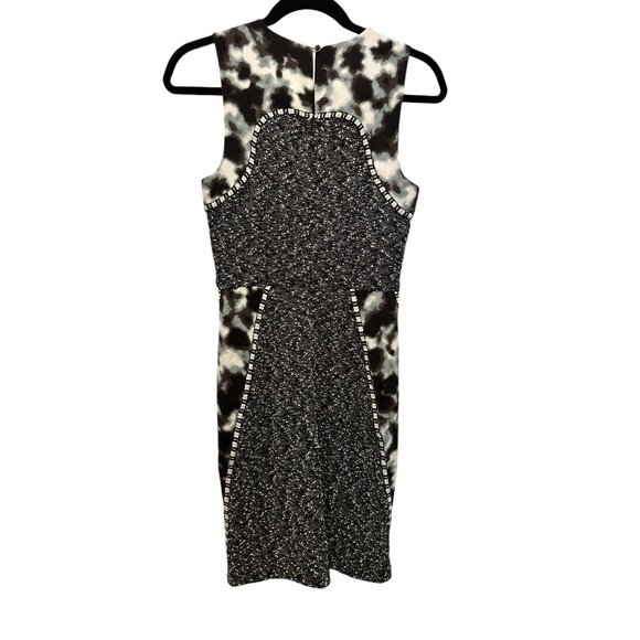 ✌️ 2/$40 ✌️ Black Heather Dress, Sleeveless with Mottled Blue Gray Black Pattern - Picture 1 of 9